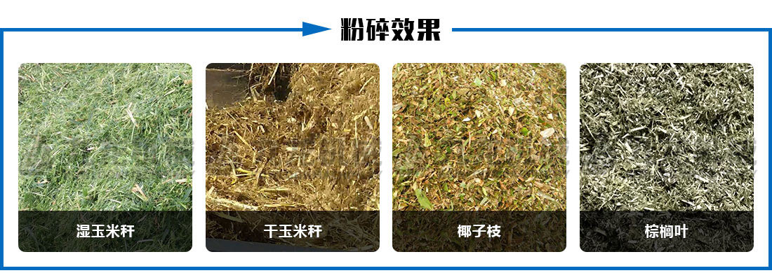 秸稈青貯粉碎（suì）機粉碎效果